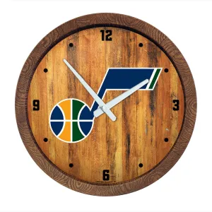 Utah Jazz: "Faux" Barrel Top Clock