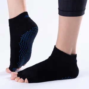 Vaken Grip Socks-1 Pair/Pack - Black Dot Blue