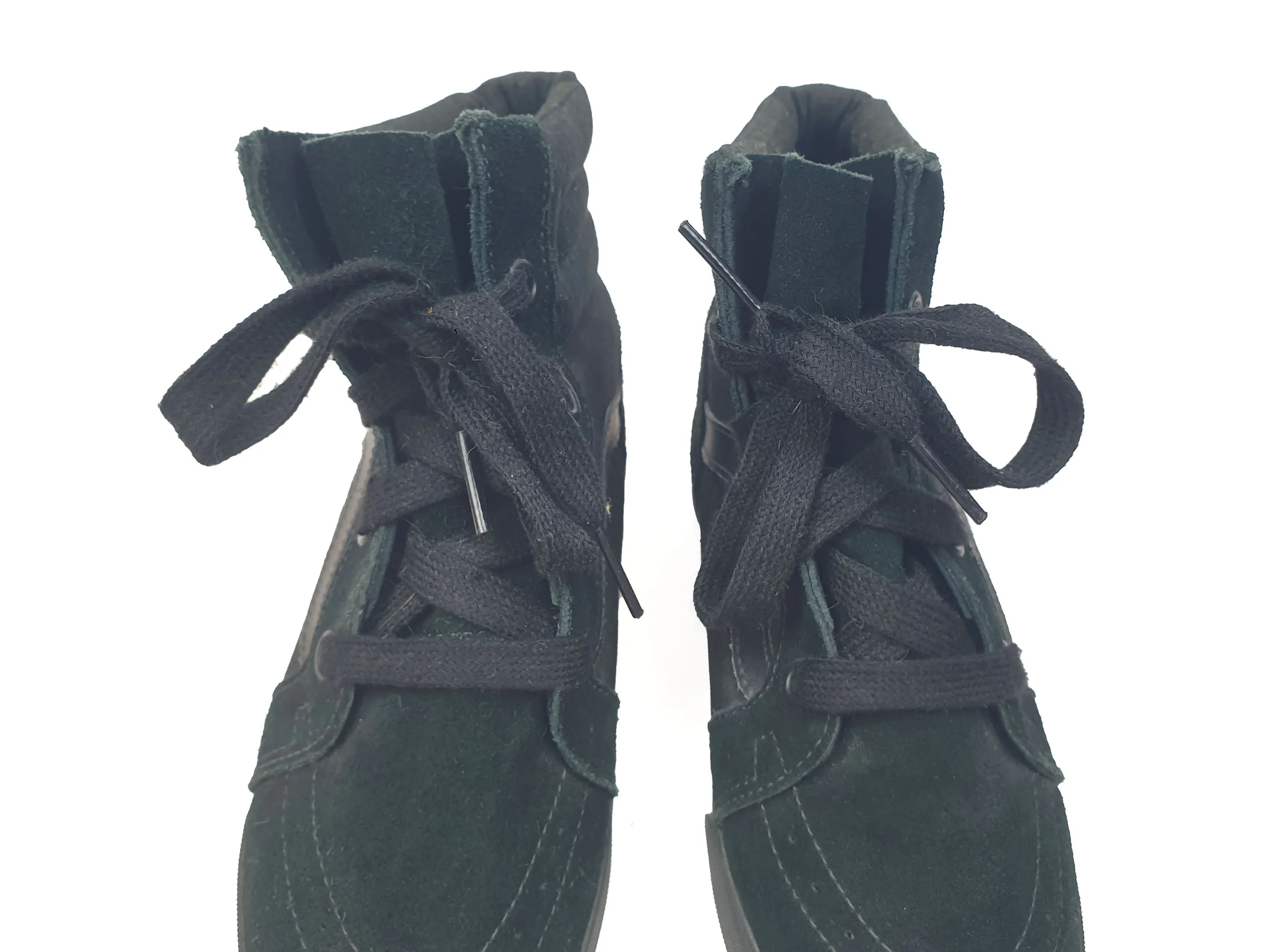 Vans black wedge high top shoes size 10.5