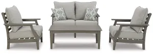 Visola 4-Piece Outdoor Loveseat Conversation Set