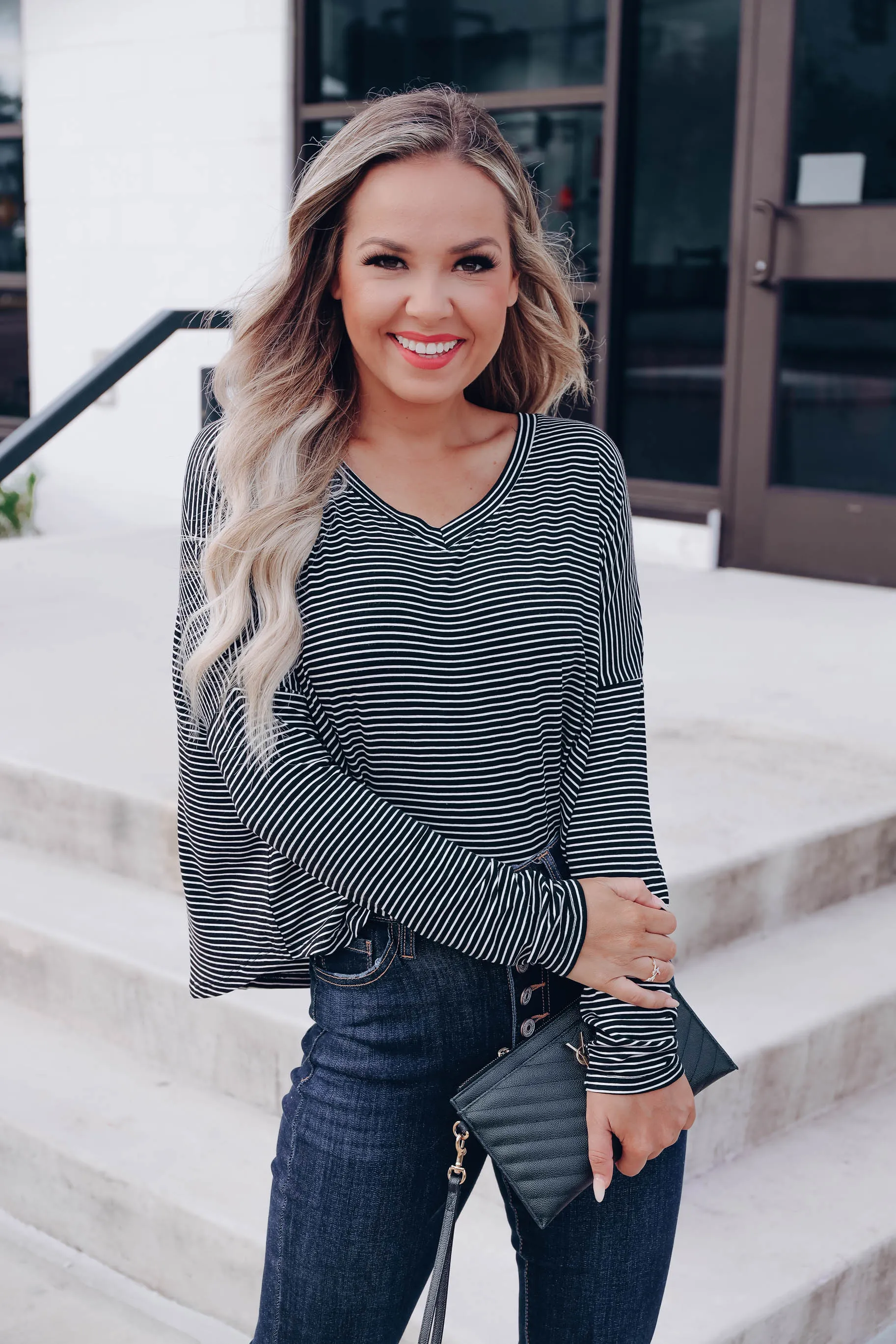 Vivid Striped Long Sleeve Tee