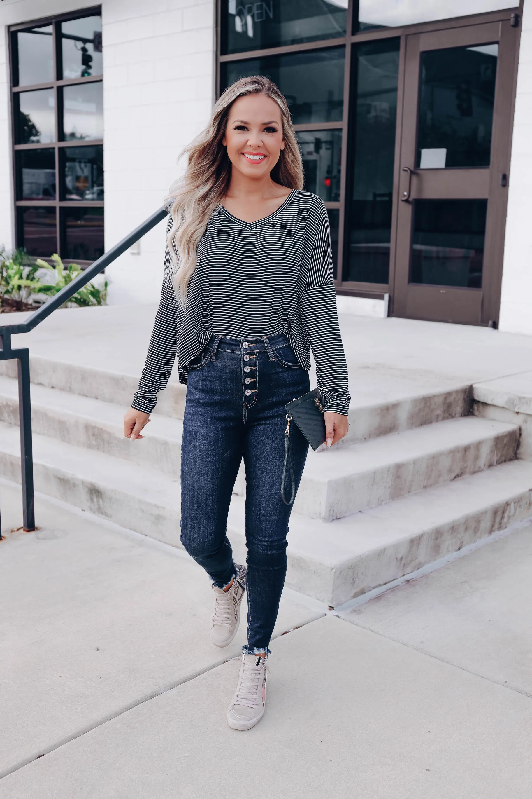 Vivid Striped Long Sleeve Tee