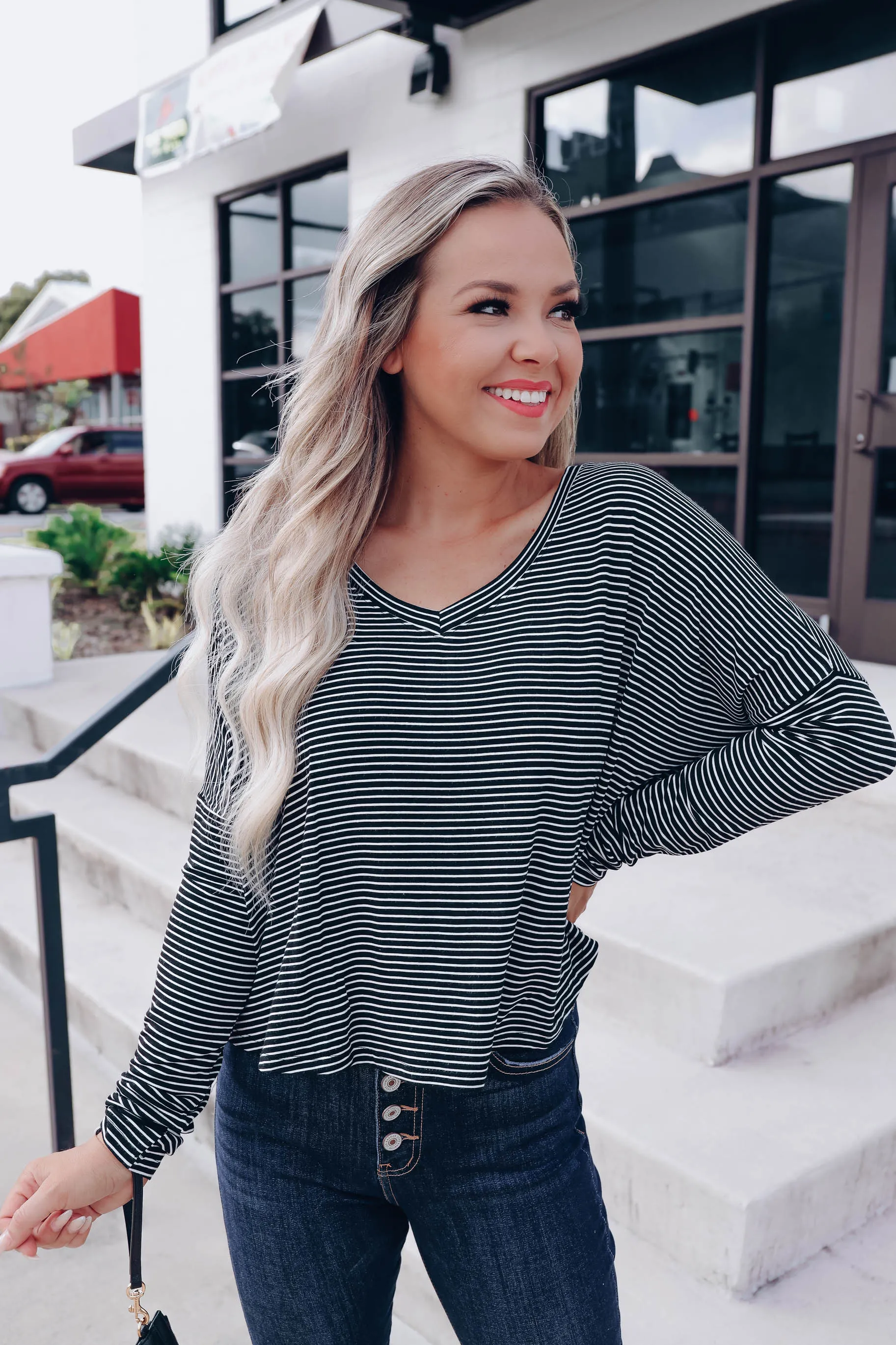 Vivid Striped Long Sleeve Tee