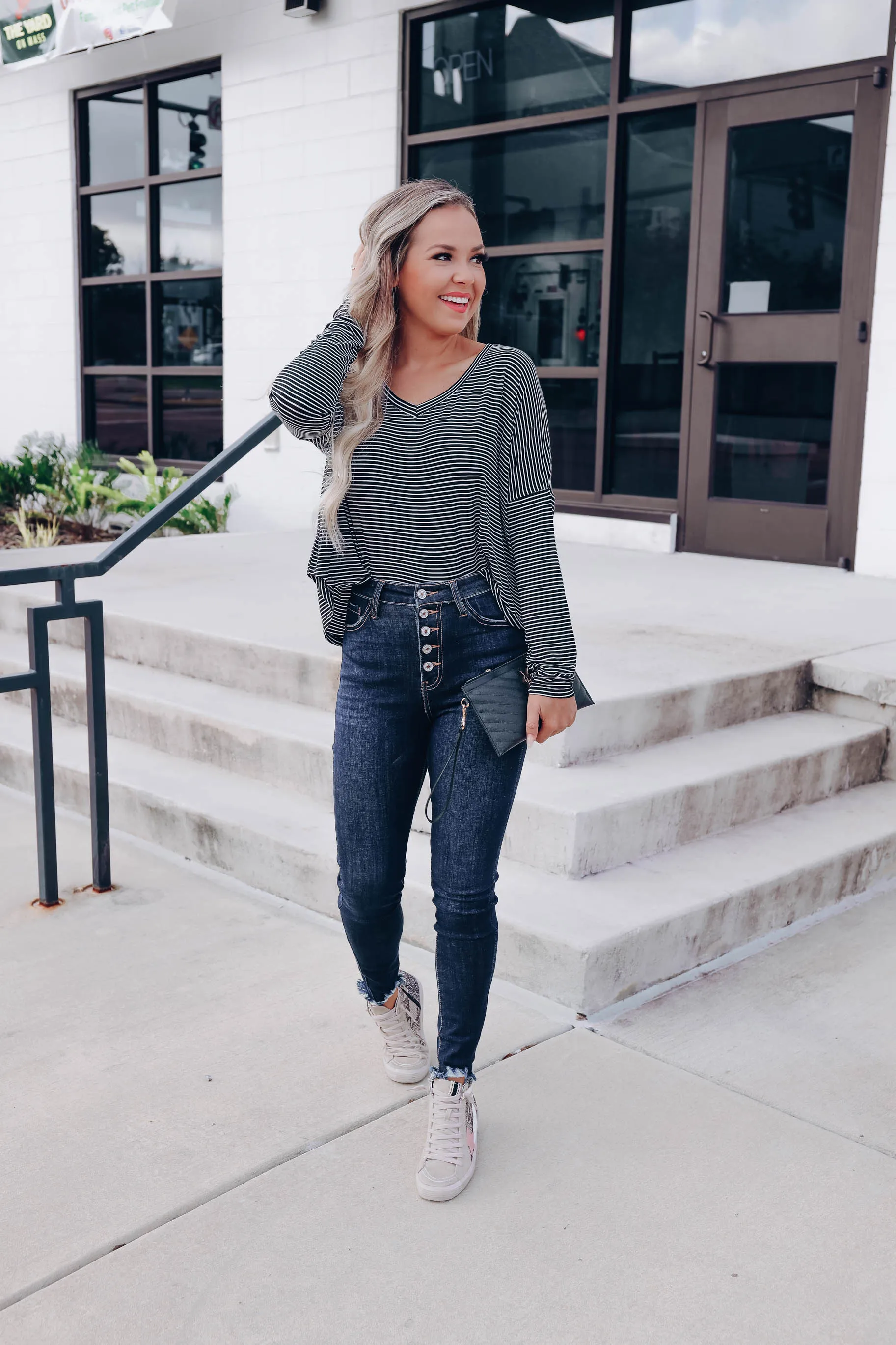 Vivid Striped Long Sleeve Tee
