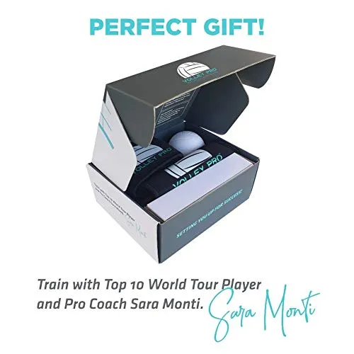 Volley Pro Premium Volleyball Rebounder & Serving Trainer.Solo Volleyball Spike Trainer for Indoor or Outdoor Spiking & Serve Practice.Volleyball Training Equipment Aid.Beginner Volleyball Server Kit