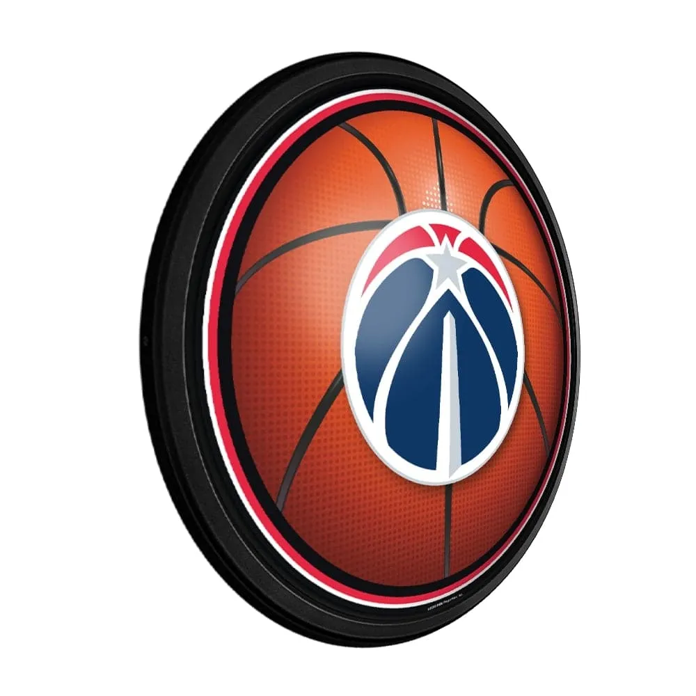 Washington Wizards: Basketball - Round Slimline Lighted Wall Sign
