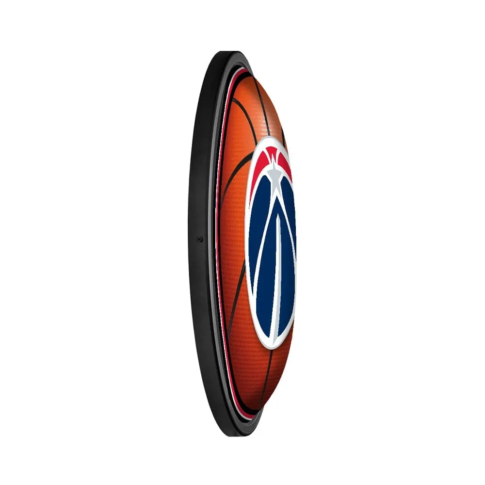 Washington Wizards: Basketball - Round Slimline Lighted Wall Sign