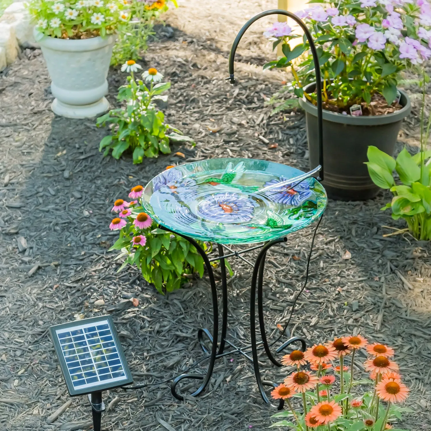 Water Agitator Bird Bath Stand,47m4044