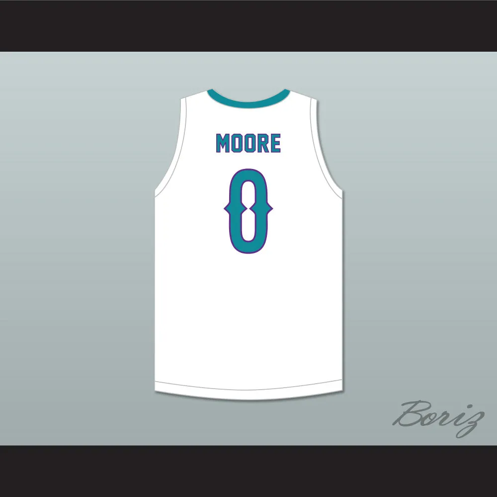 Wendell Moore Jr 0 Cox Mill High School Chargers White Basketball Jersey 2