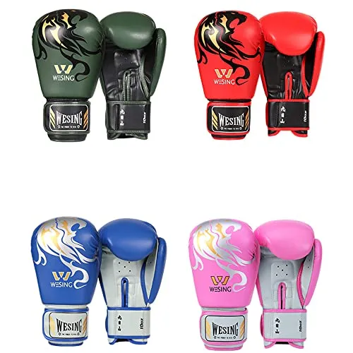 Wesing Pro Grade Boxing Gloves for Women and Men, Kickboxing Bagwork Gel Sparring Training Gloves Muay Thai Style Punching Bag Mitts