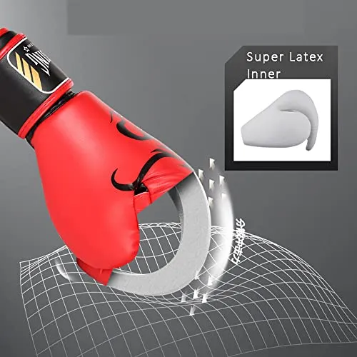 Wesing Pro Grade Boxing Gloves for Women and Men, Kickboxing Bagwork Gel Sparring Training Gloves Muay Thai Style Punching Bag Mitts