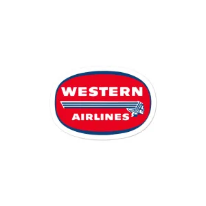 Western Airlines Vinyl Sticker
