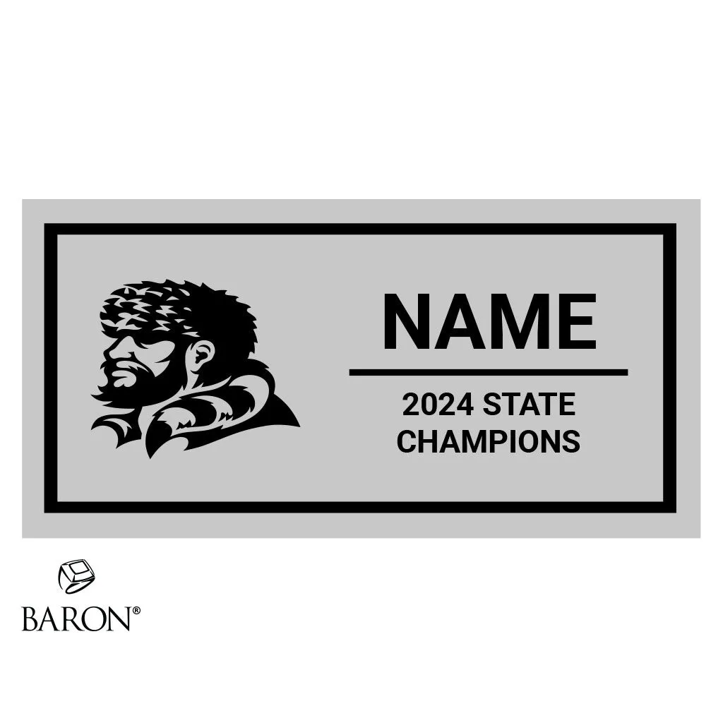 Western Christian High School Girls Basketball 2024 Championship Black Window Ring Box