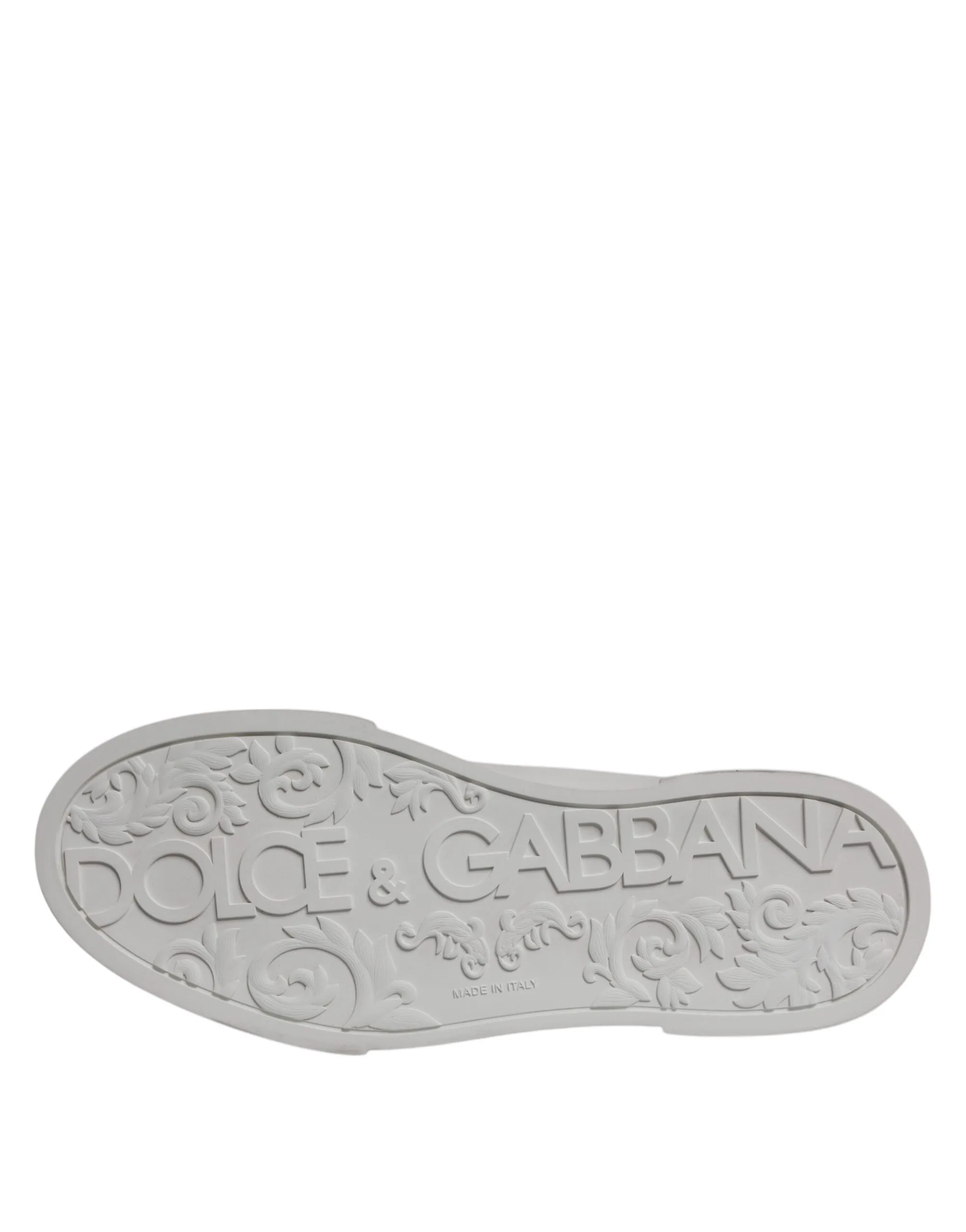 White Leather DG Logo Low Top Sneakers Shoes