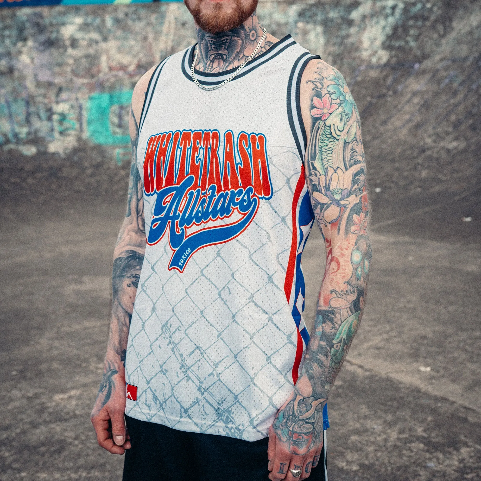 Whitetrash Allstars Mesh Tank