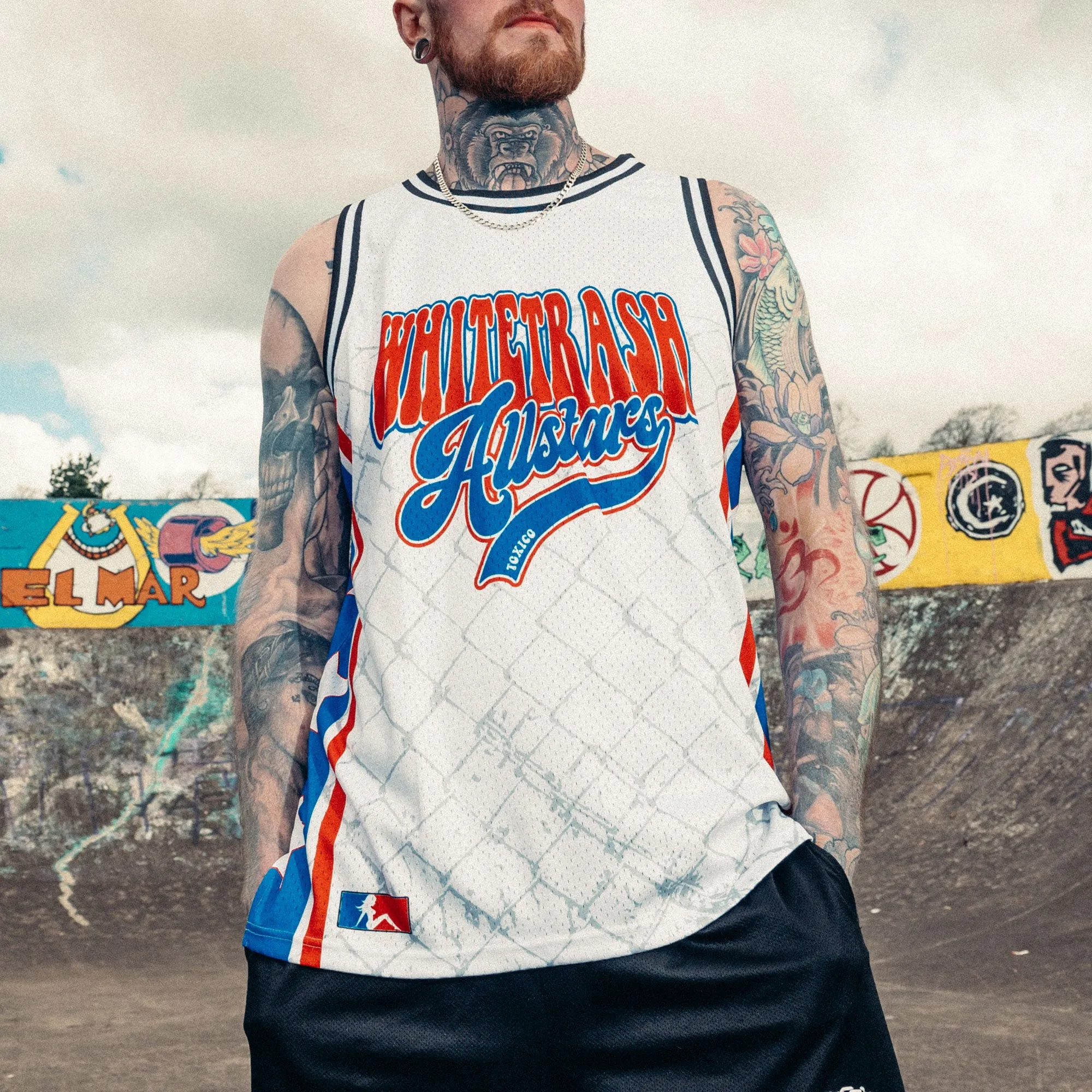 Whitetrash Allstars Mesh Tank