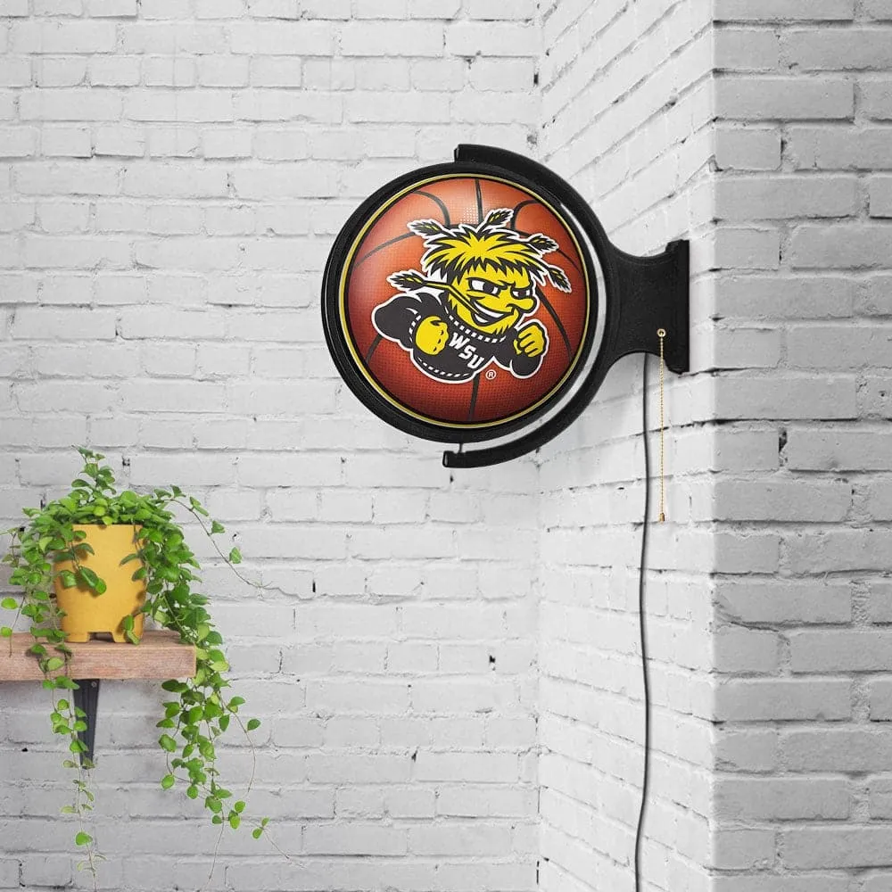 Wichita State Shockers: Basketball - Original Round Rotating Lighted Wall Sign