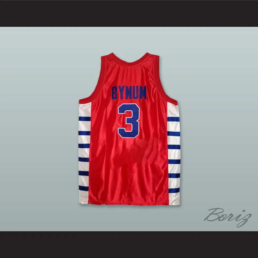 Will Bynum 3 Crane High School Cougars Red Basketball Jersey
