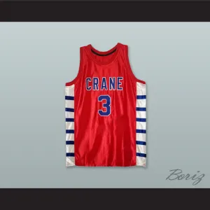 Will Bynum 3 Crane High School Cougars Red Basketball Jersey