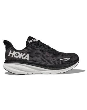 Women's Hoka Clifton 9 Black / White || Femmes Hoka Clifton 9 Black / White