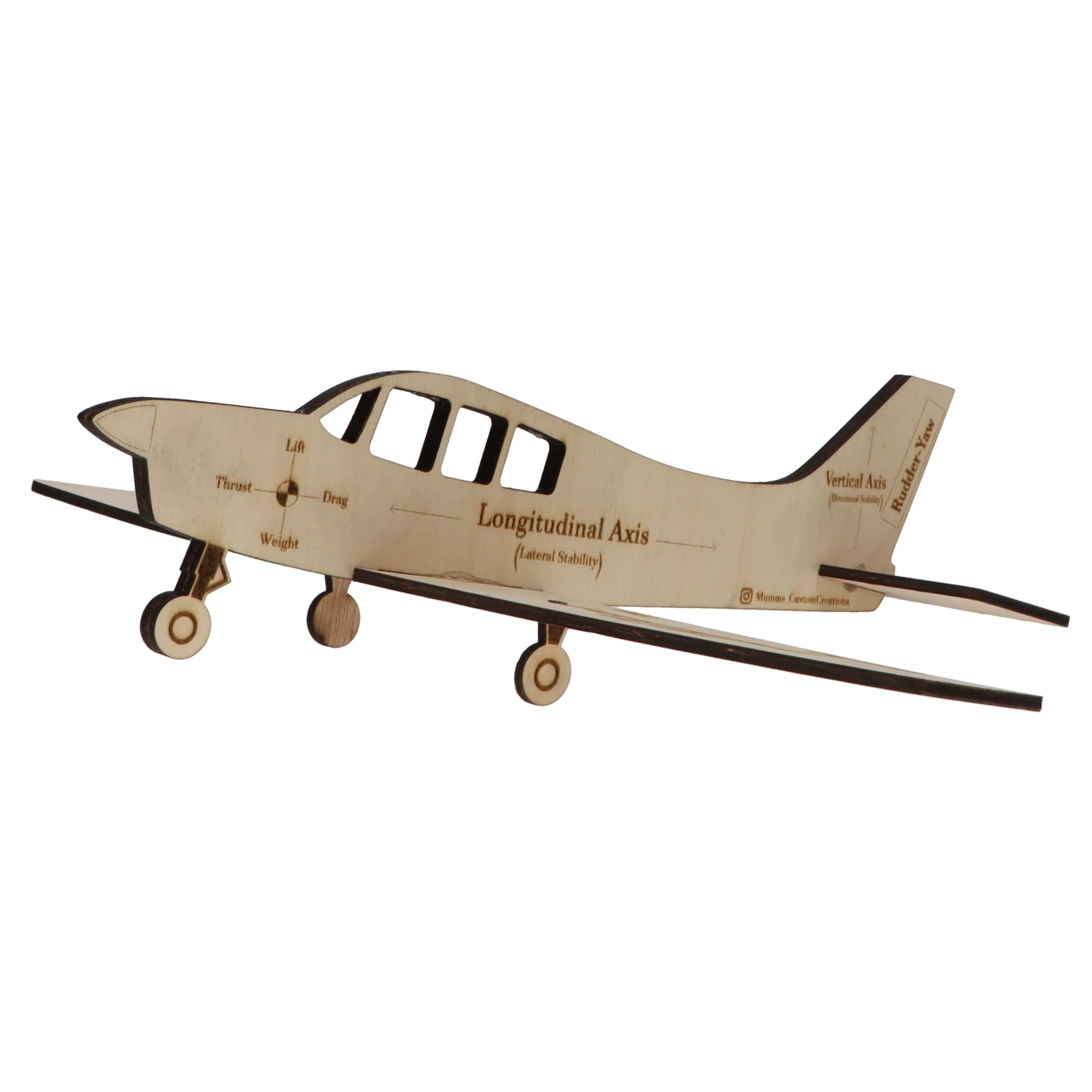 Wooden Airplane Student Training Aid