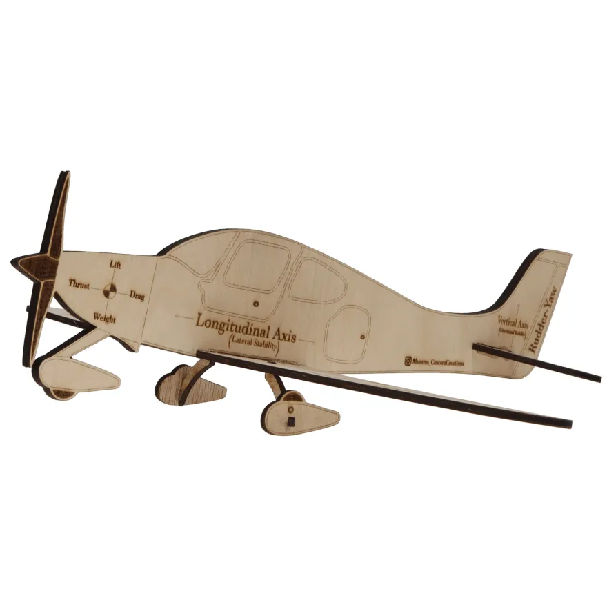 Wooden Airplane Student Training Aid