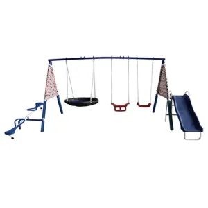 XDP Recreation Freedom Fun Metal A-Frame Kids Outdoor Swing Set 7