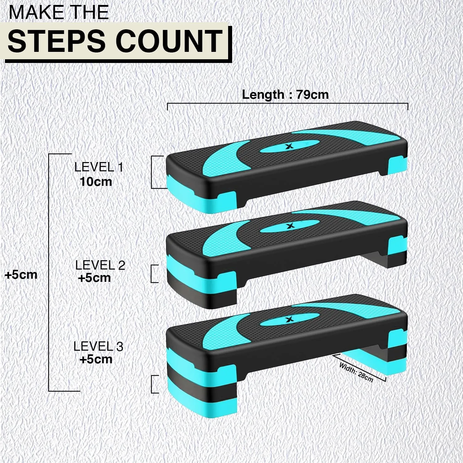 Xn8 Aerobic Stepper 3 Step
