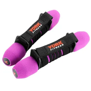 York Fitness 1kg Softgrip Hand Weights